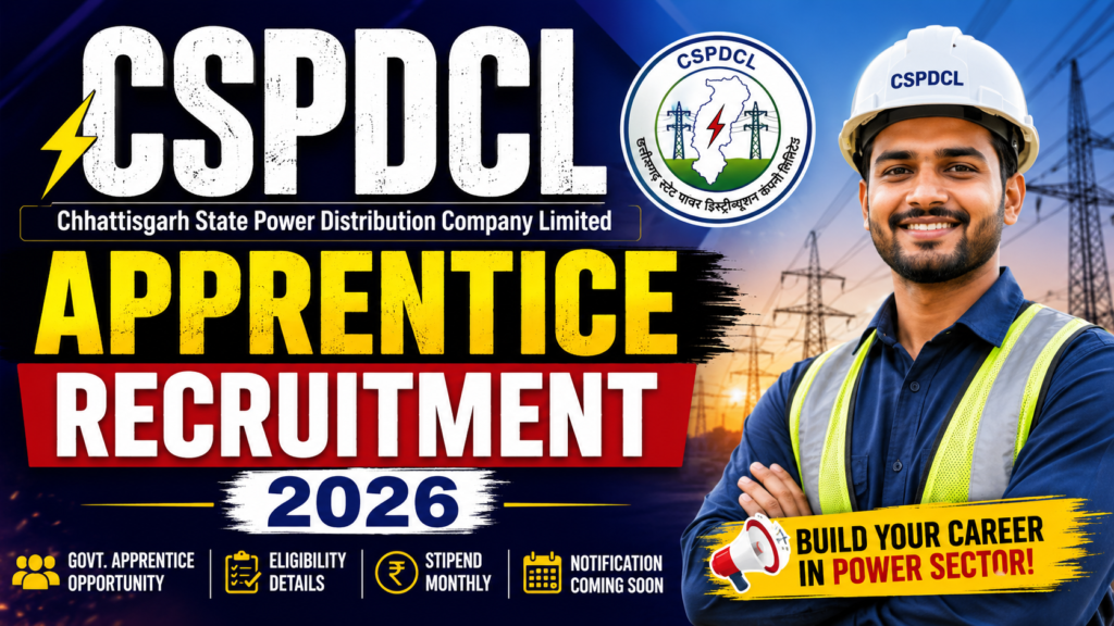 CSPDCL Apprentice Recruitment 2026