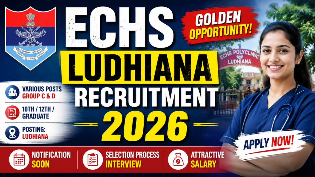 ECHS Ludhiana Recruitment 2026: Grab These Rewarding Contractual Opportunities Today!